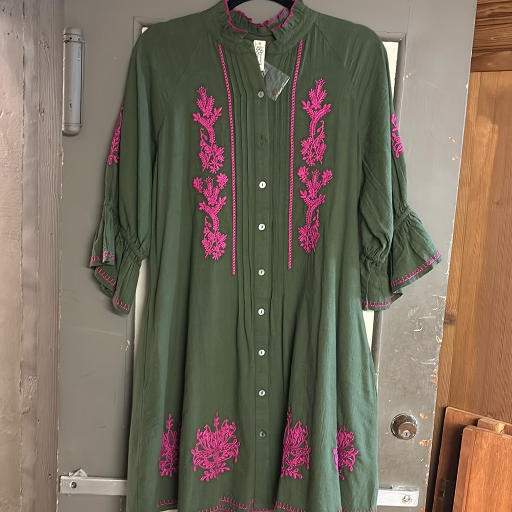 Fit & Flare embroidered dress